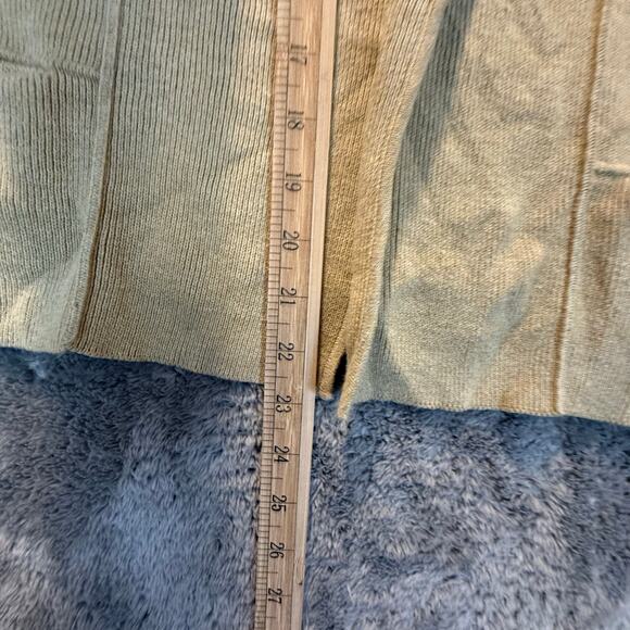 Poetry Cotton Open Collared Jacket Cardigan Sweater 10 M Cotton Edge to Edge - Picture 9 of 9